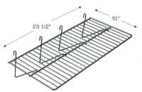 10" Deep Large Flat Gridwall Wire Shelf