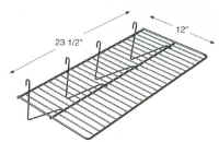 12" Deep Flat Gridwall Wire Shelf
