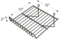 Small Sloping Gridwall Wire Shelf