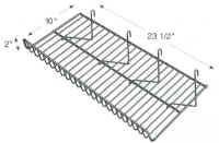 Large Sloping Gridwall Wire Shelf